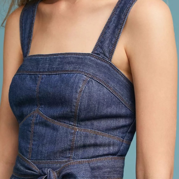 Anthropologie denim jumpsuit - Picture 4 of 13